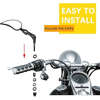 Harley-Davidson フレイムデザインミラー Harley-Davidson フレイムデザインミラー Motorcycle Flaming